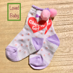 Love!Babyボンボン靴下 13cm 4枚目の画像