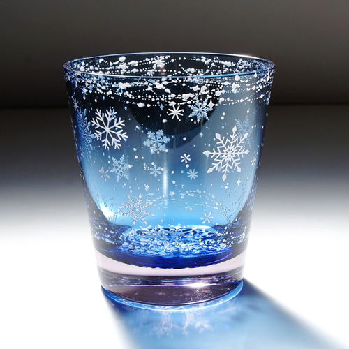 彩貴・舞雪華（藍桃） グラス ART空（アートクー） 通販 11083573