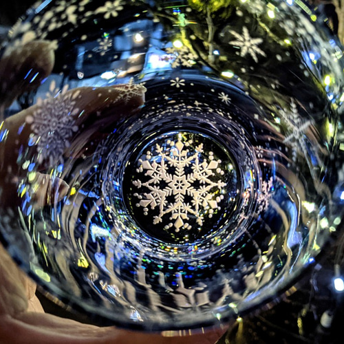 彩貴・舞雪華（藍桃） グラス ART空（アートクー） 通販 11083573