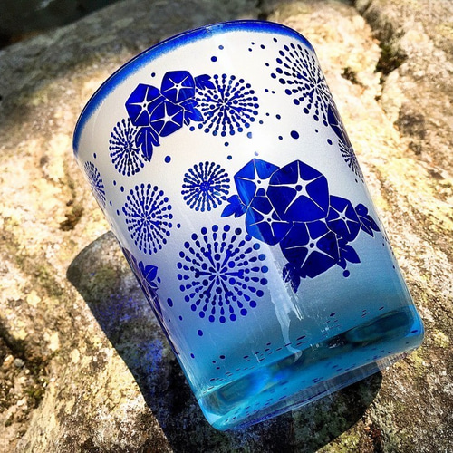 清涼朝顔花火グラス グラス ART空（アートクー） 通販