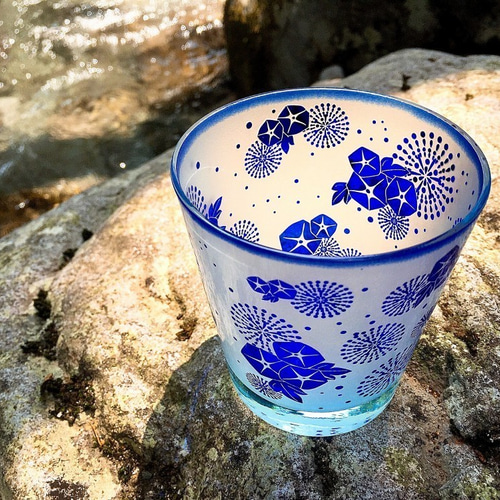 清涼朝顔花火グラス グラス ART空（アートクー） 通販