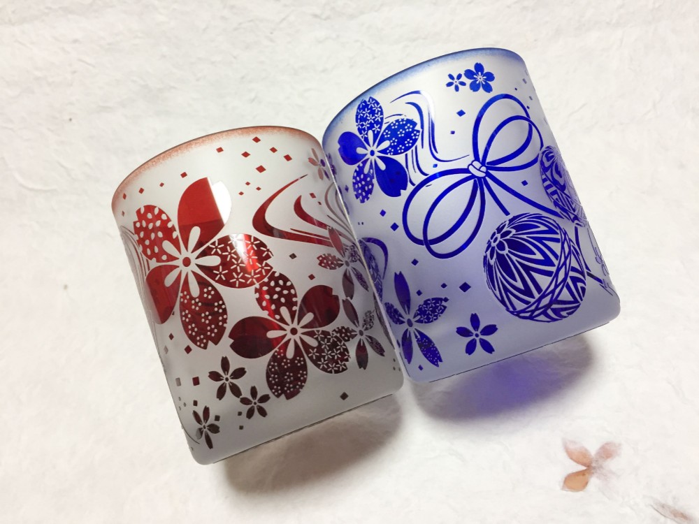 和の彩りグラス