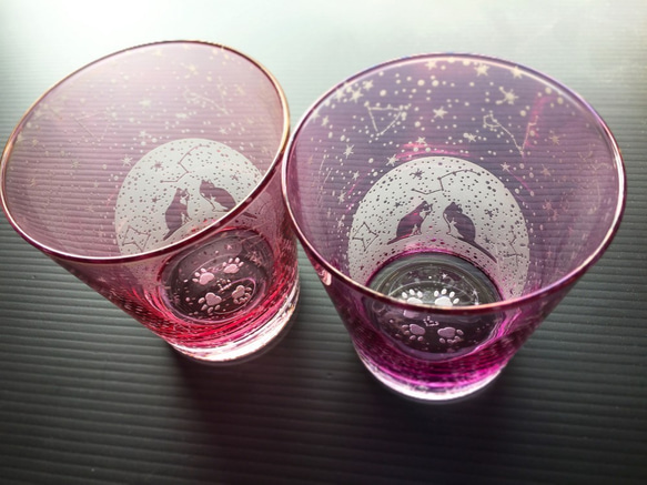 彩・恋月夜のプラネタリウムグラス 1枚目の画像