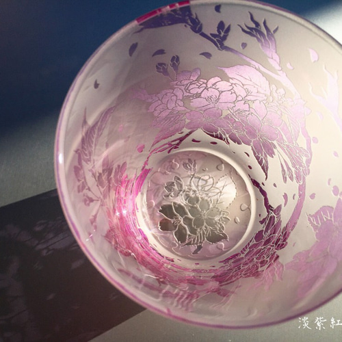淡紫紅桜グラス グラス ART空（アートクー） 通販 6771321