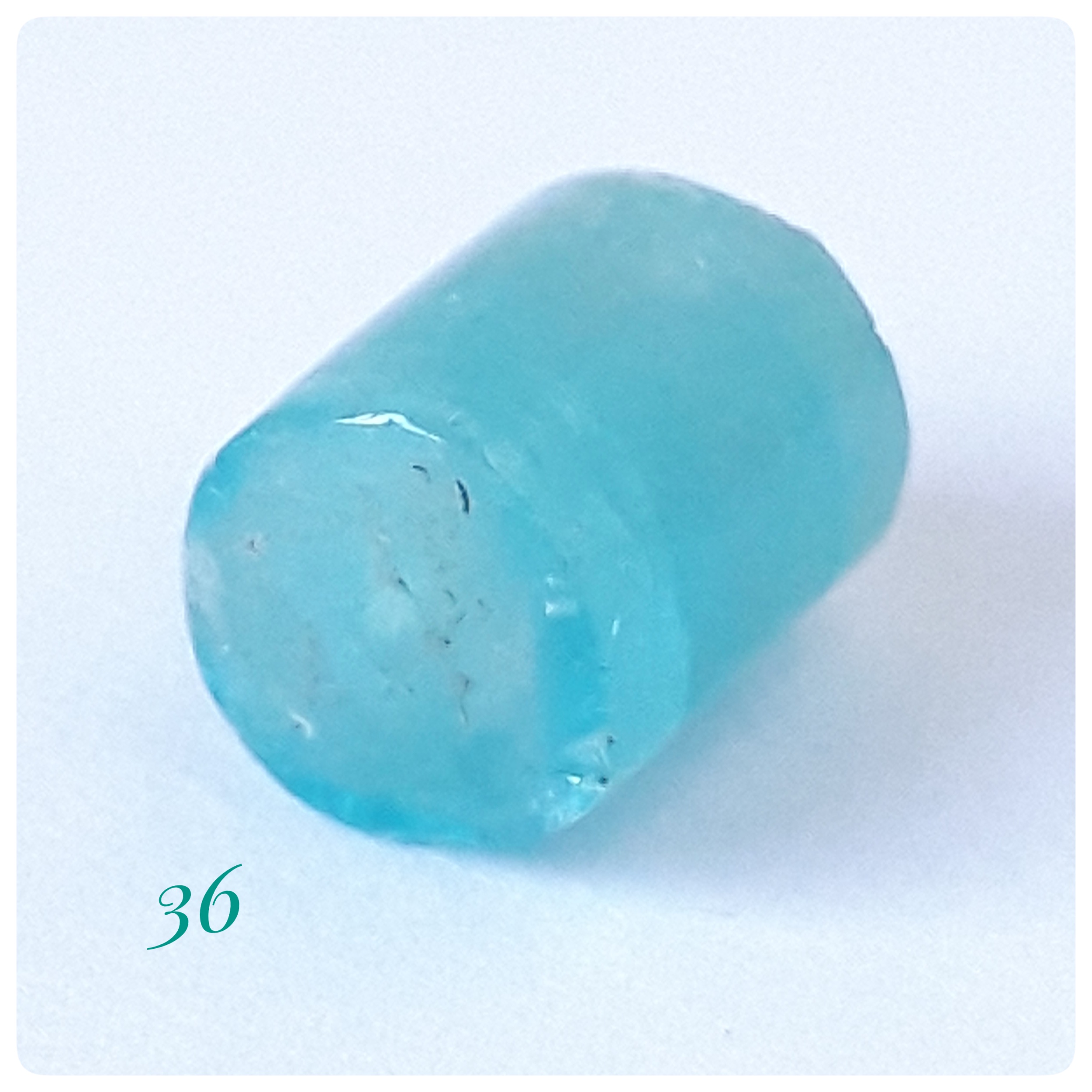 詳細写真　パライバトルマリン  チューブビーズ  36