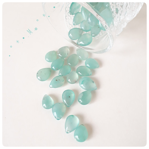 希少‼️アクアプレーズ ペアシェイプ M 1個 天然石 ☆buchuchu☆ 通販 