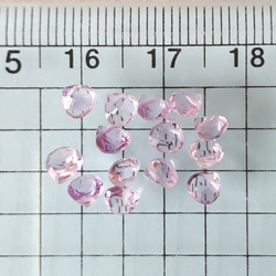 宝石質ピンクアメジスト  マロンファセットカット 3枚目の画像