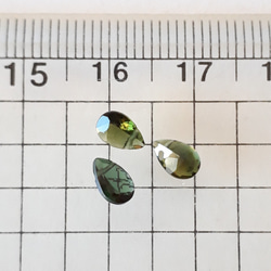 宝石質トルマリンAAA  ペアシェイプファセットカット6×4mm  B 3枚目の画像