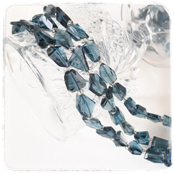 宝石質ロンドンブルートパーズ タンブルカット 2個 天然石 ☆buchuchu