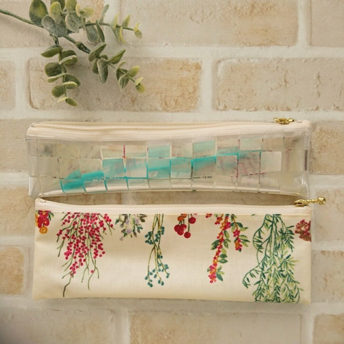 ハンドメイド歯ブラシポーチスリムペンケースブロックバケツ柄学校会社旅行に ハンドメイド歯ブラシポーチスリムペンケースブロックバケツ柄学校会社