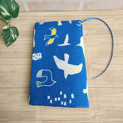 願いの鳥 文庫本サイズ ブックカバー ハンドメイド 願いの鳥 文庫本サイズ ブックカバー ハンドメイド 願いの鳥 文庫本