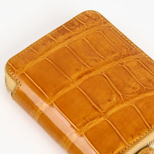 本物保証】クロコダイル シャイニング加工 コインケース 小銭