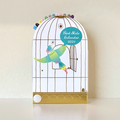 特別SALE ] 小鳥がちょこんとやってくる・スライドバードカレンダー