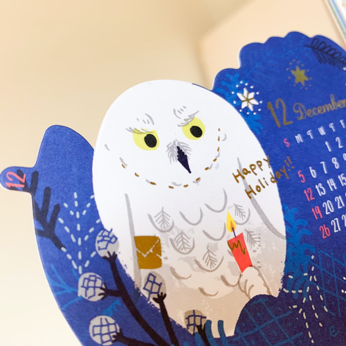 特別SALE ] 小鳥がちょこんとやってくる・スライドバードカレンダー