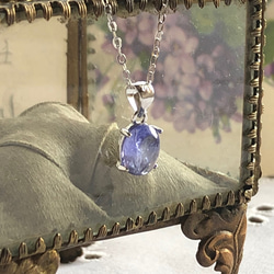 宝石質 タンザナイト Silver925 ネックレス 【受注制作】 5枚目の画像