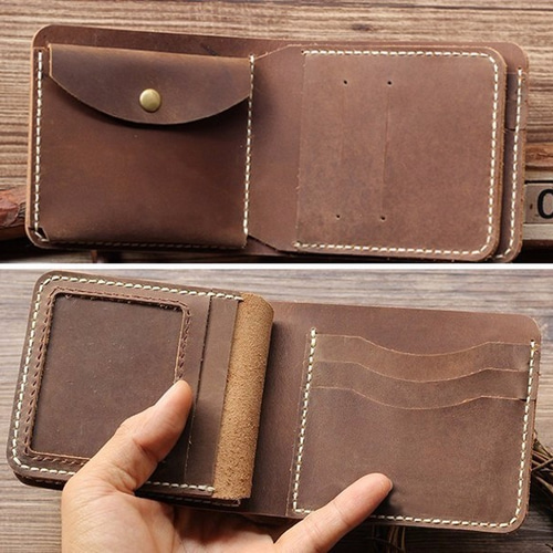 ☆送料無料 メンズ レザー(本革) 三つ折り財布 3色展開 レザー