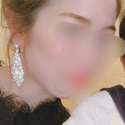 SE-1 ピアス 結婚式 ブライダルアクセサリー ヘアアクセサリー 卒業式 入学式 パーティ 5枚目の画像