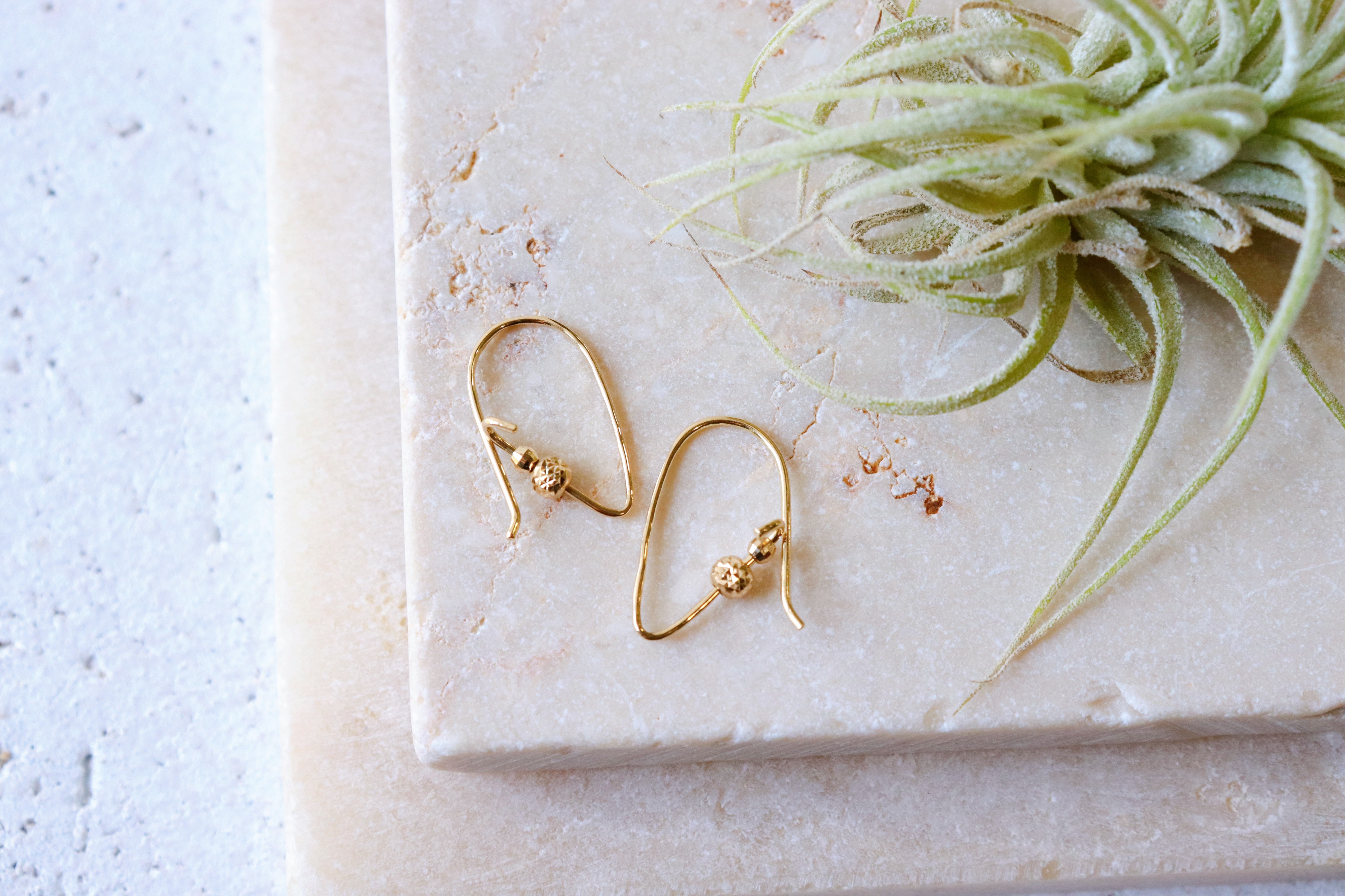 《k18》フレンチフック/フープ  ピアス  Jojuly Cuore luxe