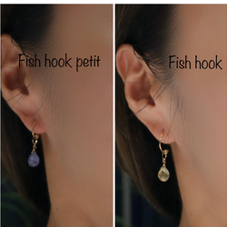 《k18》Fish hook ピアス  Jojuly 7枚目の画像