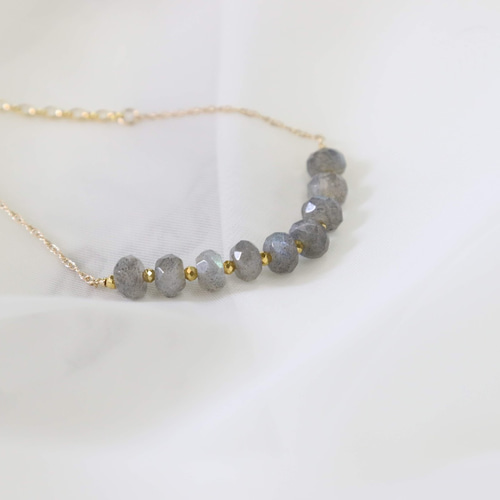 ラブラドライト シンプルブレスレット 14kgf ブレスレット Jojuly 通販