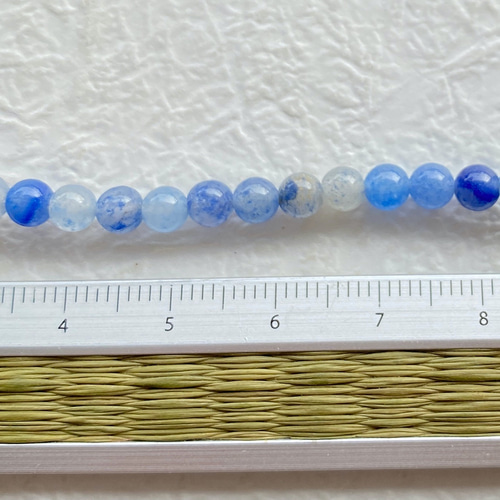 ブルーアベンチュリン 染め 4ミリビーズ 連 sb1547 天然石 pinky 通販