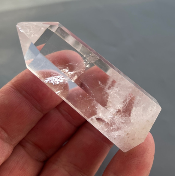 欠けあり ポイント水晶 ブラジル産 63mm tg386 天然石 pinky 欠けあり ポイント水晶 ブラジル産 63mm tg386 天然石 pinky