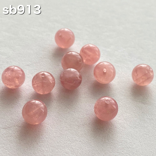 ディープローズクォーツ ピンクの濃いローズクォーツ 8ミリ8個パック