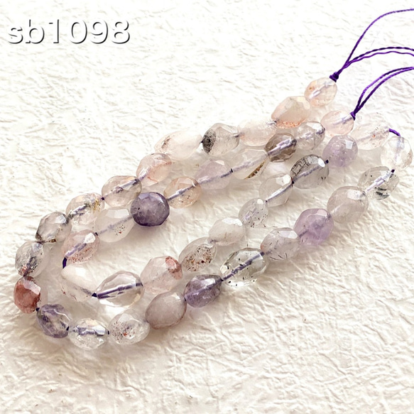 スーパーセブン アウトテイク タンブルカットビーズ 連 sb1098 天然石