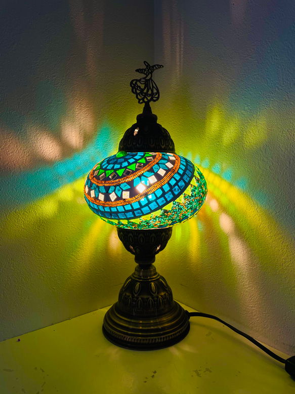 トルコランプ　フロアライト(スタンド型)　グリーン トルコランプ フロアライト(スタンド型) グリーン ライト・照明