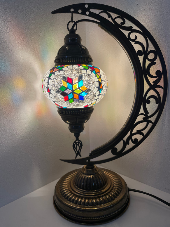 トルコランプ月型フレームタイプ スタンドライト・テーブルランプ らん