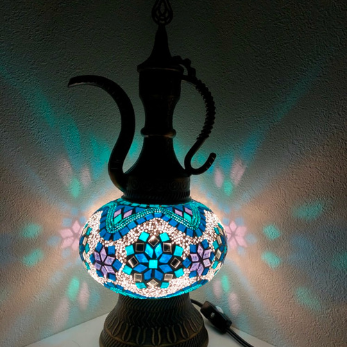 トルコモザイクアラジンランプ（L） スタンドライト・テーブルランプ  