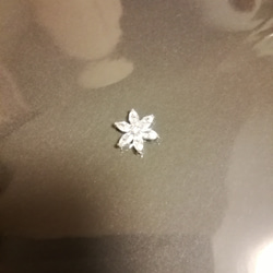 ネックレス　ジルコニア　大粒花柄　シルバーチェーン　CZ 人気 4枚目の画像