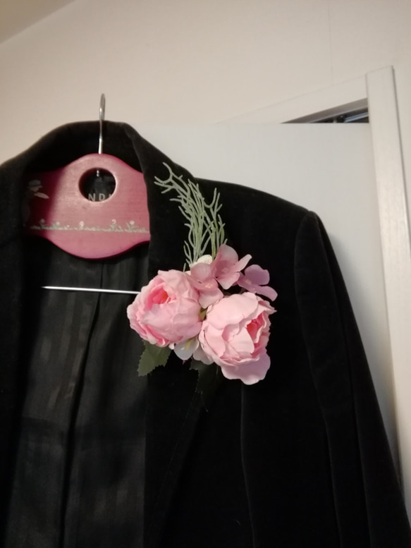 アンティーク調コサージュ ピンク系 　卒業式　入学式　結婚式 1枚目の画像