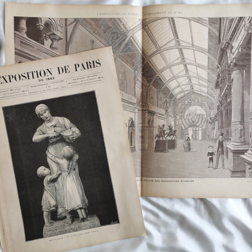 アンティーク】フランス新聞1889/c その他素材 WienApplePie アンティーク】フランス新聞1889/c その他素材 WienApplePie