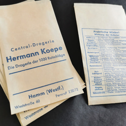 【再入荷】BRD ヴィンテージ/ ドイツ薬局袋30枚＆小さな値札20枚 5枚目の画像