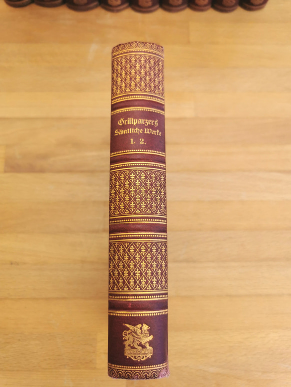 【BlackFriday22】アンティーク Grillparzer Werke/グリルパルツァー 詩集本 1,2 その他素材