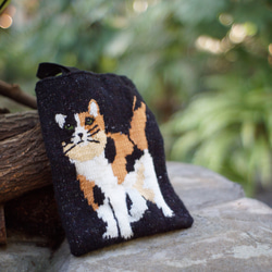 花貓貓編織包(接單訂製) 第2張的照片