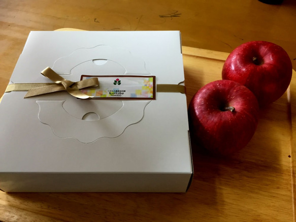 北海道の果樹園直営「りんごの濃厚チーズケーキ」まんまる大きなホールタイプ 4枚目の画像
