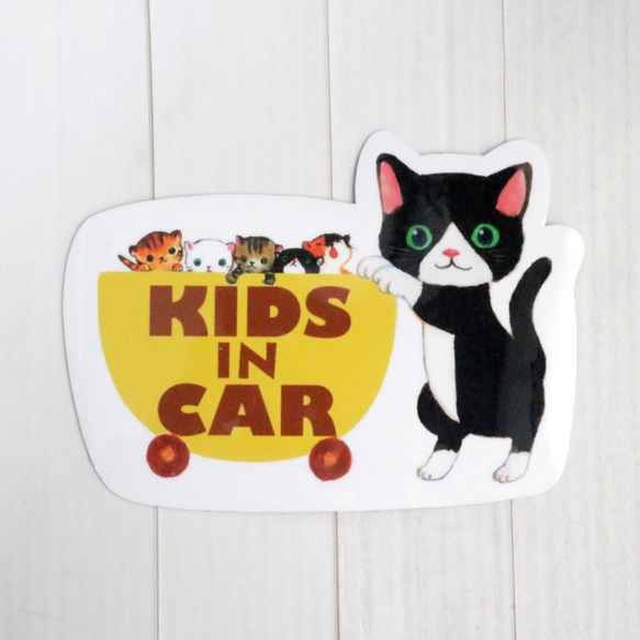 KIDS IN CAR ステッカー 1枚目の画像