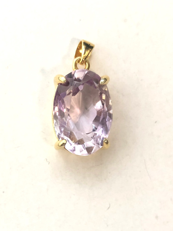 【5.95ct】アメシスト　ペンダントトップ 1枚目の画像