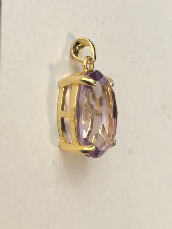 【5.95ct】アメシスト　ペンダントトップ 2枚目の画像