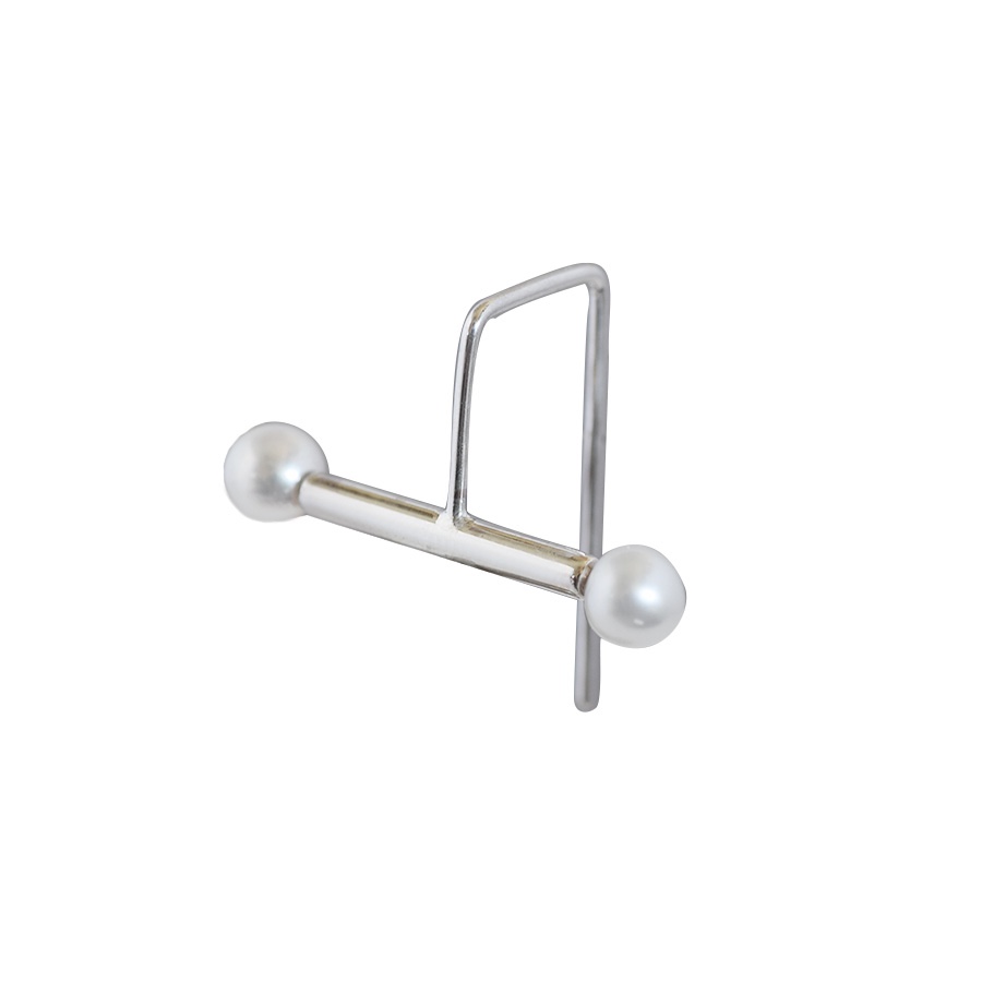 Silver Half Pierced earring