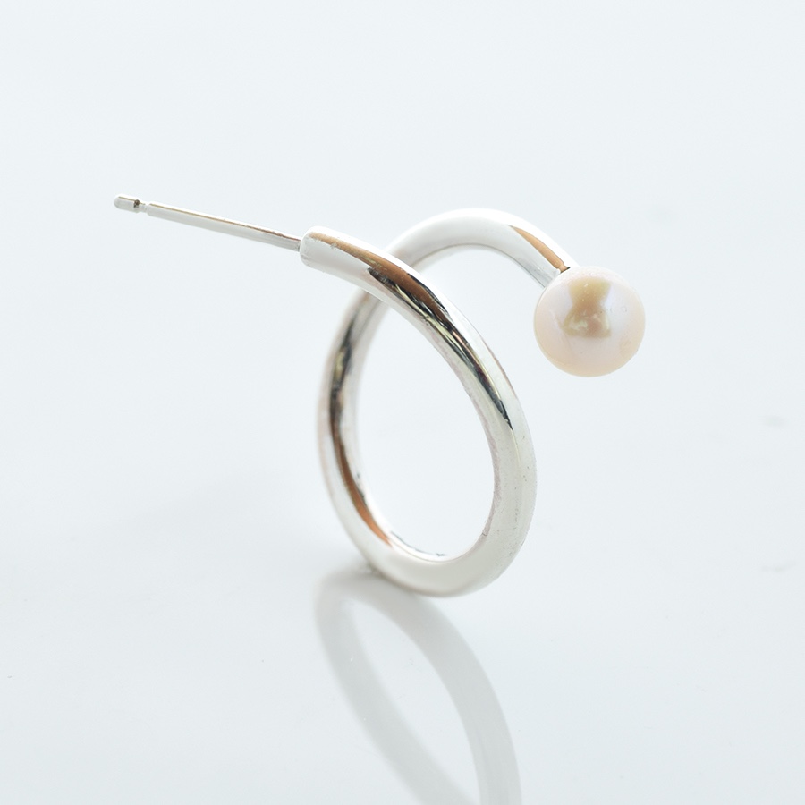 Silver Half Pierced earring