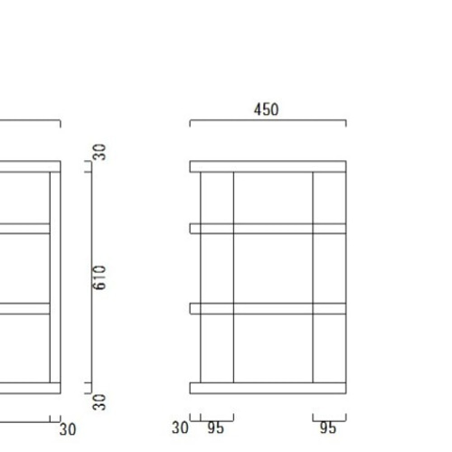木製（無垢材）オーディオラック2色タイプ1R4 収納ラック重量機材