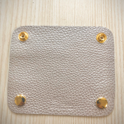 レディース　ハンドバッグ leatherハンドルカバーItalianソフト‼️パール 3枚目の画像