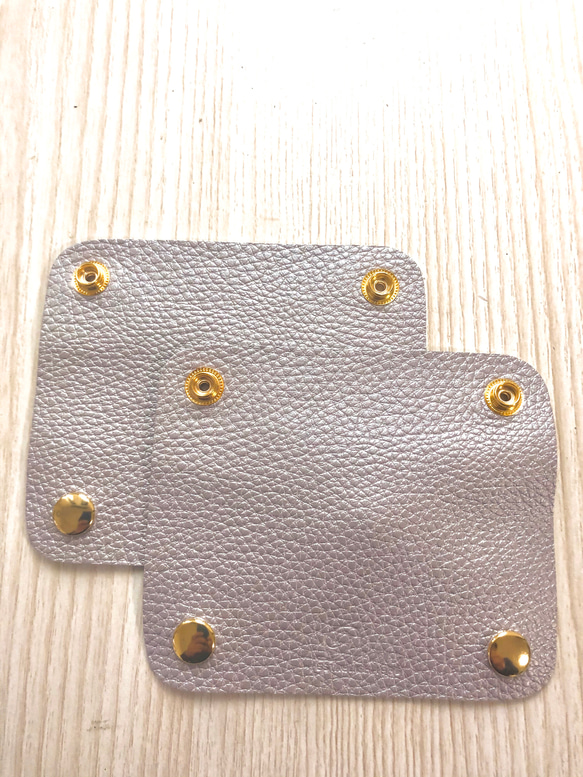 レディース　ハンドバッグ leatherハンドルカバーItalianソフト‼️パール 4枚目の画像
