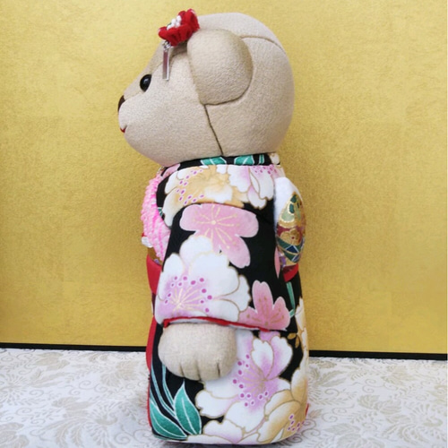 木目込み人形　(市松くまさん) 人形の田辺 / 市松くまさん（小）