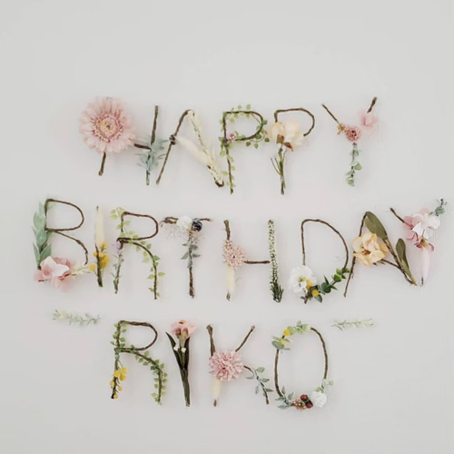 mimosa＂様✶⋆オーダー専用ページ バースデーガーランド（ネーム含む） ミモザ（MIMOSA） プレゼント 名入れ 名前入り ミモザラベンダー 今治