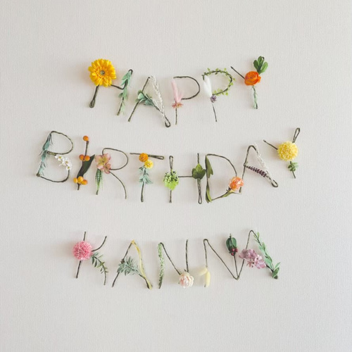 SET❁﻿バースデー×ネーム❁﻿ ガーランド chouetteparty 通販 7970175