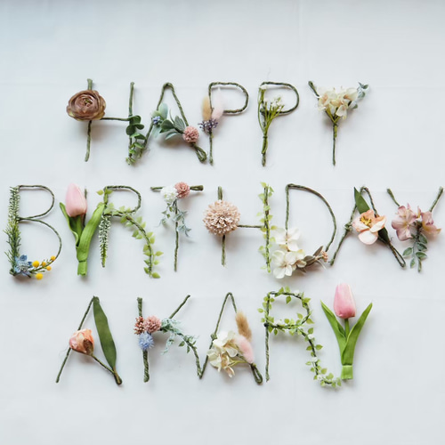 SET❁﻿バースデー×ネーム❁﻿ ガーランド chouetteparty 通販 7970175